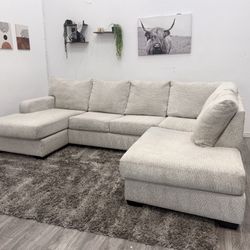 Cream Sectional Couch - Free Delivery 