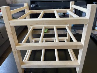 3 Tier Wooden  Wine Rack