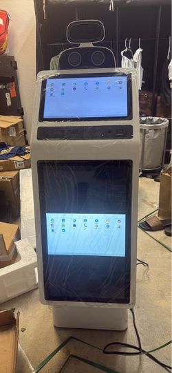 Dual Screen Service Robot Kiosk