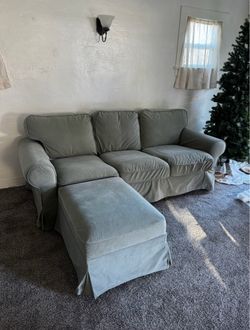 IKEA Upland Couch with Ottoman