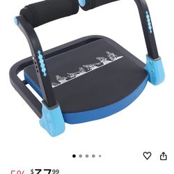 Ab Machine for Home Gym-3-Level Auto-Rebound Ab Trainer, Floor Sit Up Assistant with Resistance Bands,Foldable Abdominal Exercise Equipment for Core,L