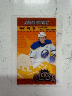 2024-25 Upper Deck Credentials Acetate Retro Ticket Access SSP 1:240 Tage Thompson