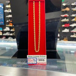 18K Rope Chain (ONLY TILL AUG. 31ST)