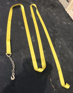 Strap w/hook, 3” x 28’, $5