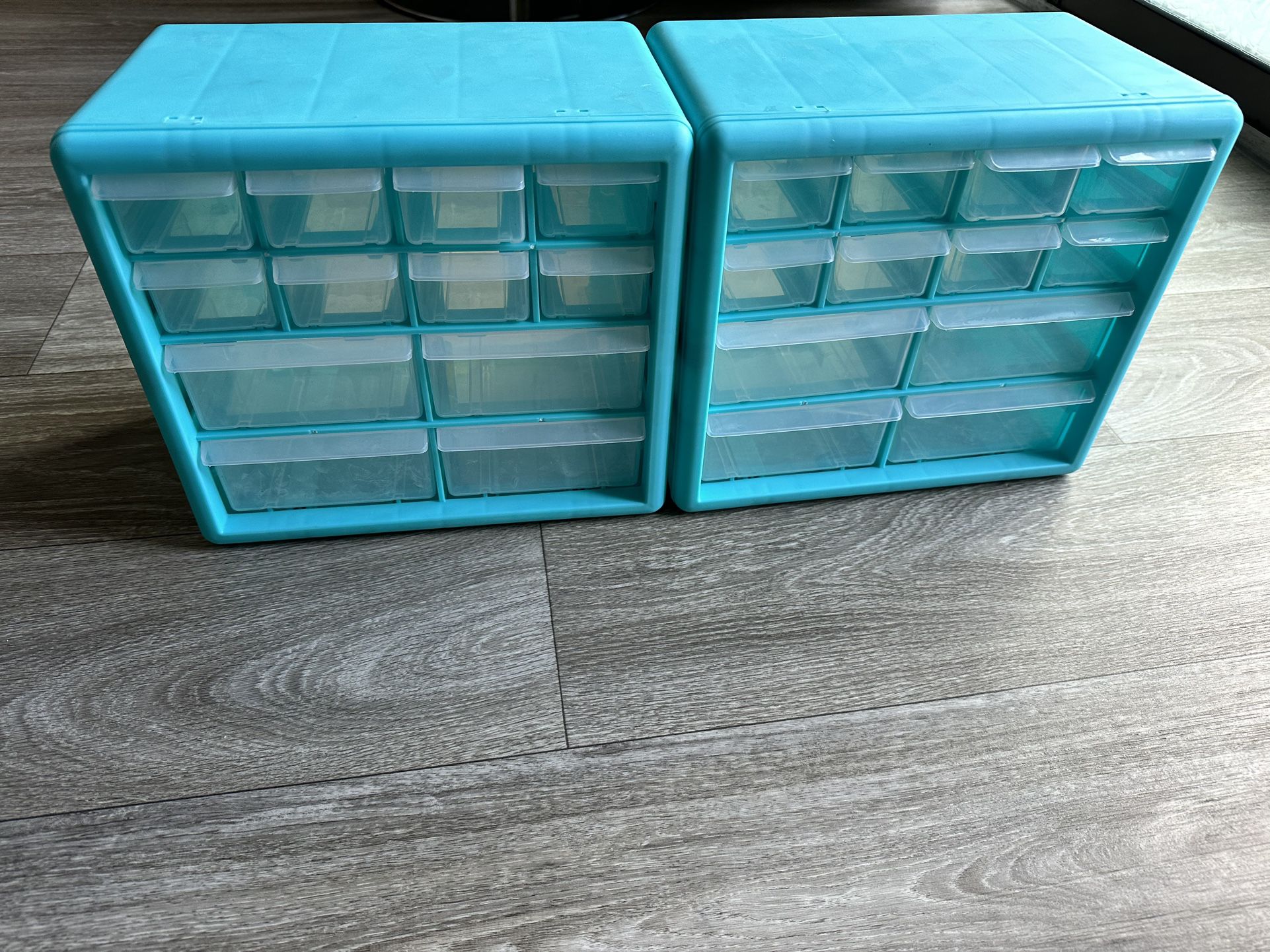 2 Organizer Boxes With Drawers