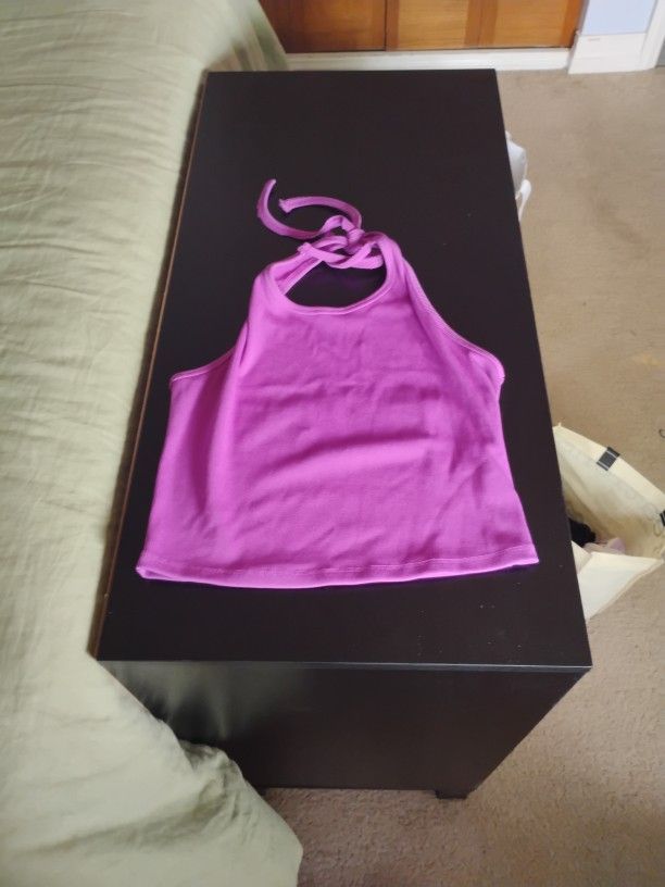 M Purple Halter Top