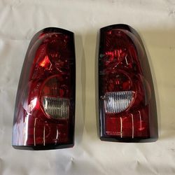 03-06 chevy silverado red oem style taillights