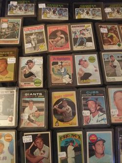 Vintage Topps baseball cards 50's to 70's