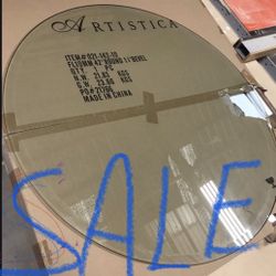 NEW 42” clear glass table top