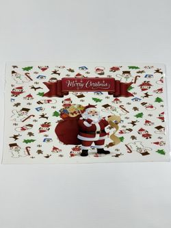 Merry Christmas Santa Claus Presents UV Sticker
