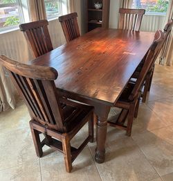 Mediterranean Farmhouse style table and chairs