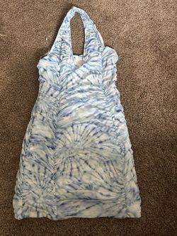 Blue And White Dress