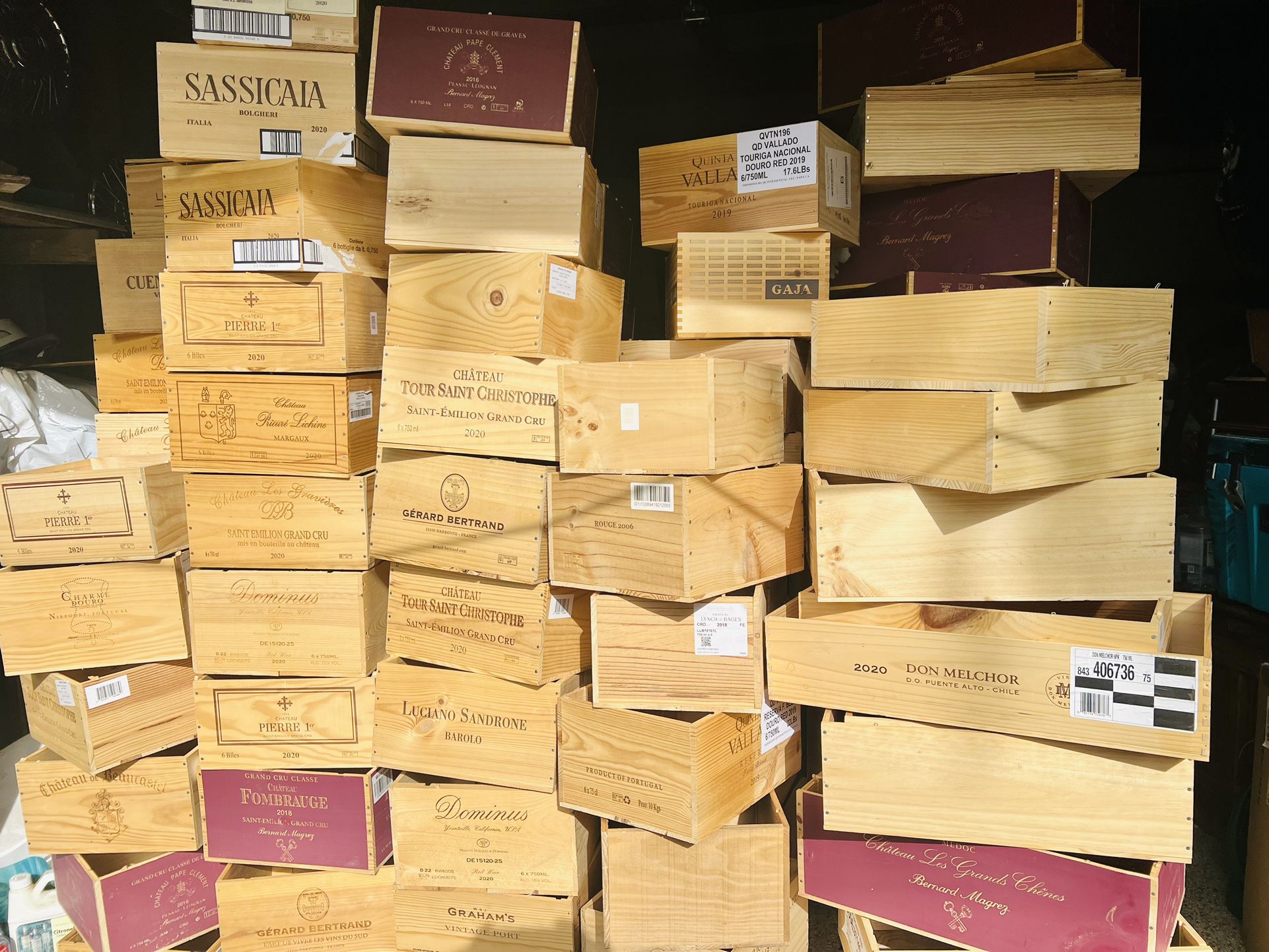 Wood Wine Crates 