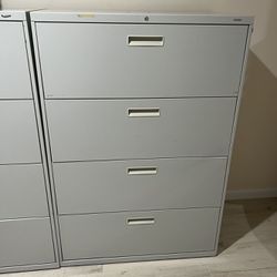 Metal 4 Drawer 42” Lateral Filing Cabinet