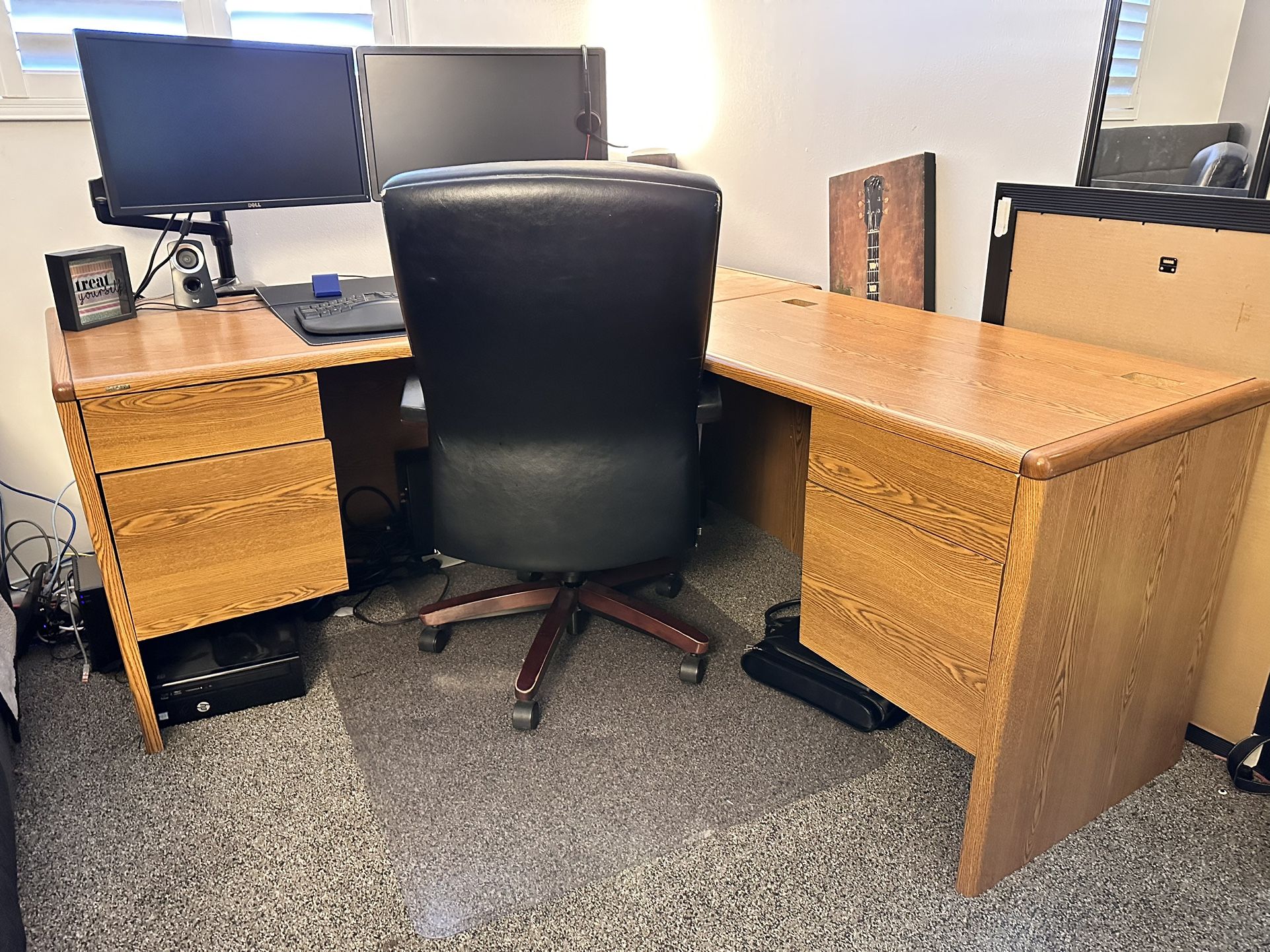 HON Jr Executive Desk With L-Shaped Return