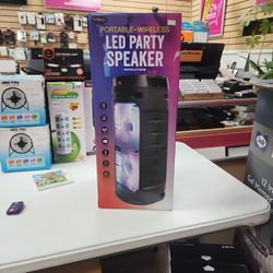 Portable Wireless Speaker W/ LED