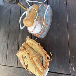 Baseball Lamp And Glove