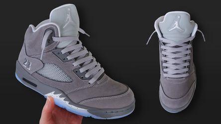 Air Jordan 5 Retro Wolf Grey Men Size 9