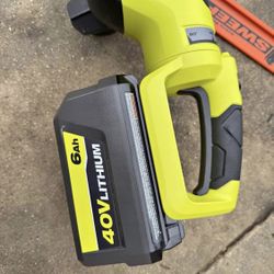 RYOBI 40V HP Brushless 26 in. Cordless Battery Hedge Trimmer with 6.0 Ah Battery and Charger