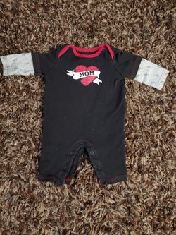 Cute infant boy "mom" outfit