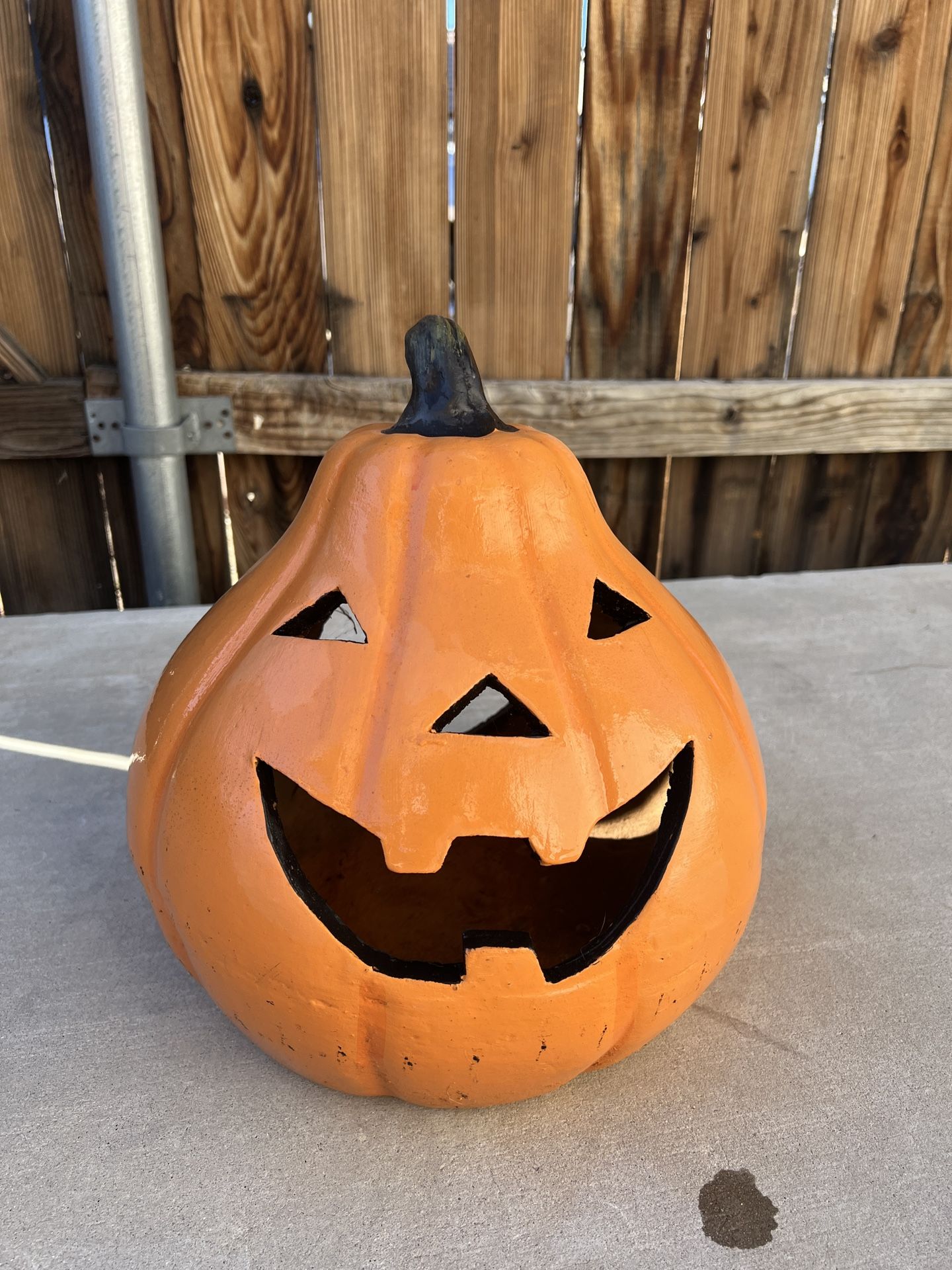 Large Terracota Halloween Pumkin
