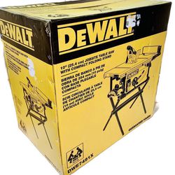 DEWALT 10" 15-Amp Corded Jobsite Table Saw w/ Scissor Stand