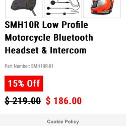 Bluetooth Motorcycle Helmet Intercom And Speakers 