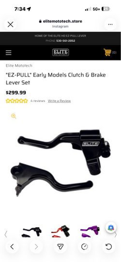 Elite Mototech EZ-PULL" Early Models Clutch & Brake Lever Set