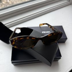 Prada Tortoiseshell Sunglasses with Brown Lenses