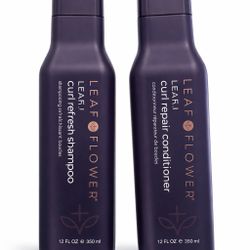 Leaf & Flower Curl Refresh Shampoo & Curl Repair Conditioner Set 12oz