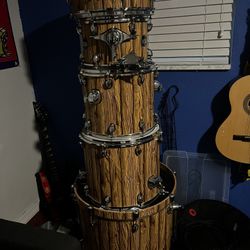 Mapex Limited Edition Mars Series 5 Piece Crossover Shell Pack With 22" Bass Drum Driftwood Chrome