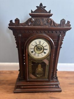 Antique New Haven "Gingerbread" Shelf Clock - Gorgeous Case / Needs Service-$100 OBO