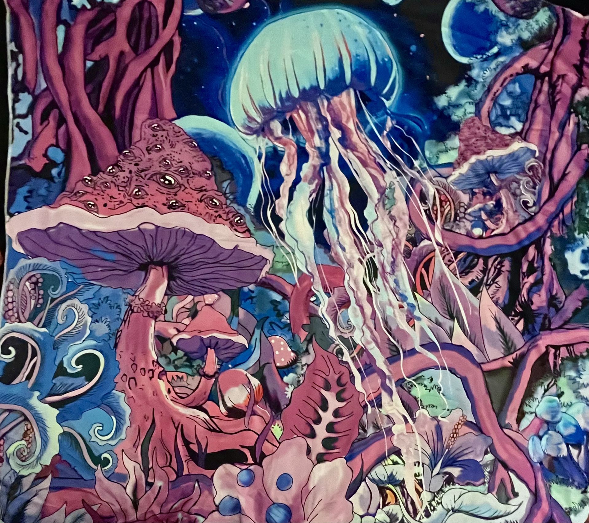 Jelly Fish Tapestry 