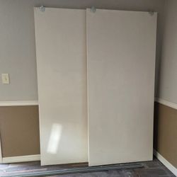 FREE 2 Large Wood Closet Doors 78" TALL