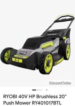 Lawn mover Ryoby 40v Bateria Cargador self propelled