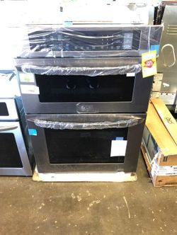 Brand New LG Electronics 30 in. Electric Convection and EasyClean Wall Oven with Built-In Microwave in Black Stainless Steel C5H