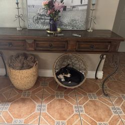 Rustic Style Console Table  