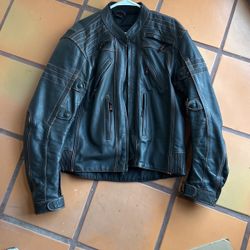XL Vulcan Leather biker Jacket