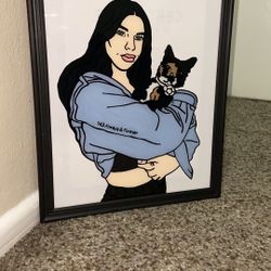 Glass Paintings Family, Friends, Pets, Anime & Cartoon Portraits Available LOCATED IN COVINA