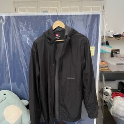 Quiksiker Black Windbreaker Size Large