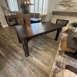 Solid Wood Rustic Table 