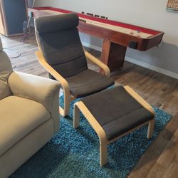 Pong Chair And Foot Stool
