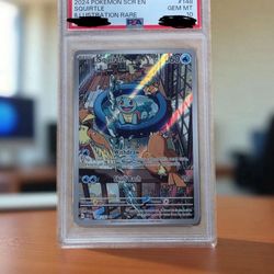 2024 POKEMON SCR EN-STELLAR CROWN #148 SQUIRTLE ILLUSTRATION RARE PSA 10 GEM MT