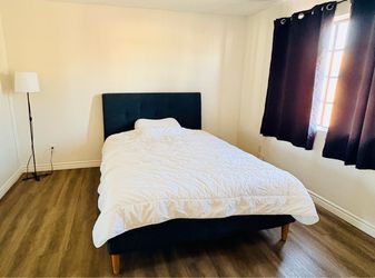 Queen/Full bed frame and mattress