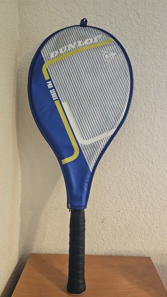 Dunlop Pro Comp Plus III Pro Series Tennis Rackets Graphite Racquet 4 3/8 and New Grip with Cover