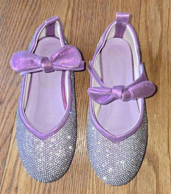 Girls Rhinestone Dress Shoes