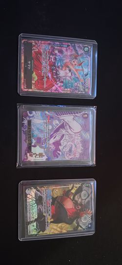 One Piece Card Game Lot - Yamato, Gum-Gum Giant, Marshall.D.Teach