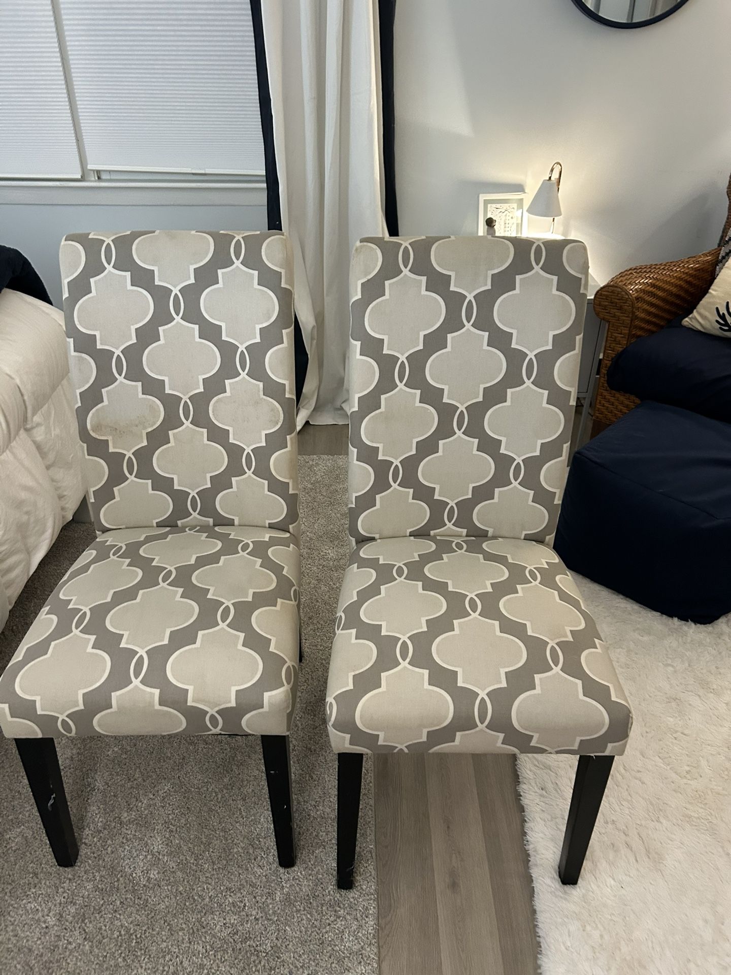 Pair Or Parsons Chairs