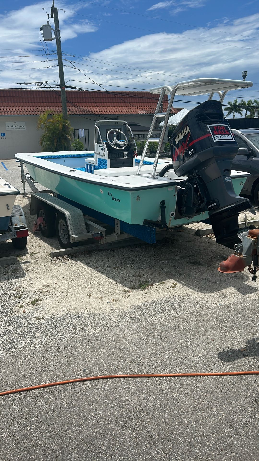 97 Key hopper 21 foot Flat Boat