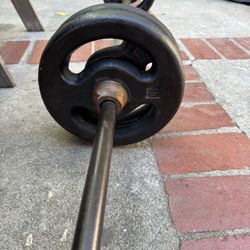 Weight Set Standard 1 Inch 40 Kg+ Bar Vintage Weights 